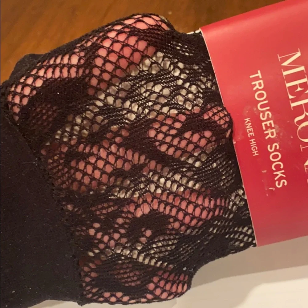 08:08 - Merona Fishnet/Lace Trouser Socks